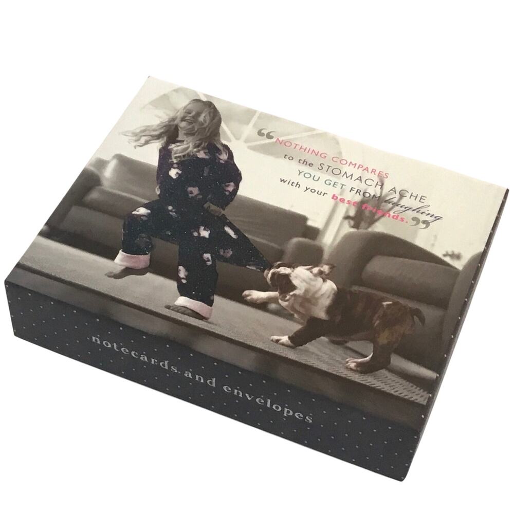 Notecards Best Friends Dogs Cats Kittens Kids 20 Blank NWT